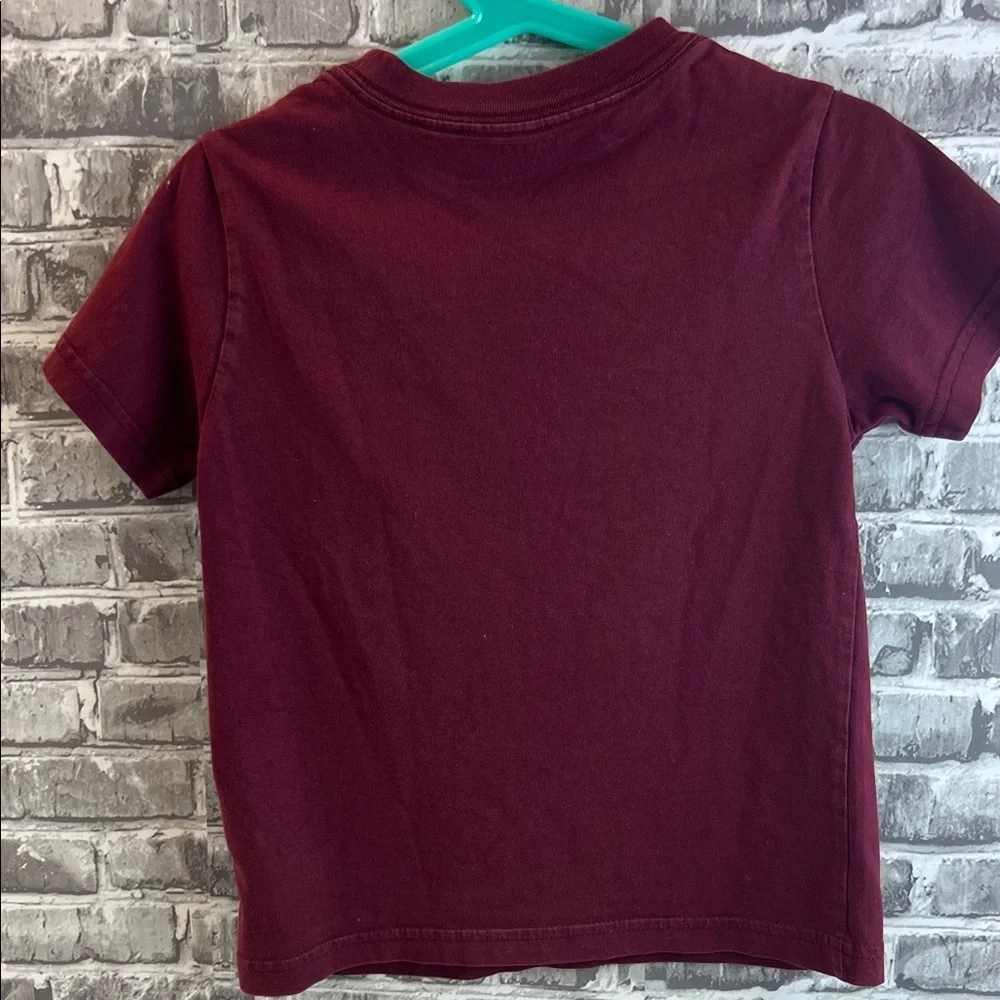 Boy's Ralph Lauren Kids Burgundy Tee with Logo‎